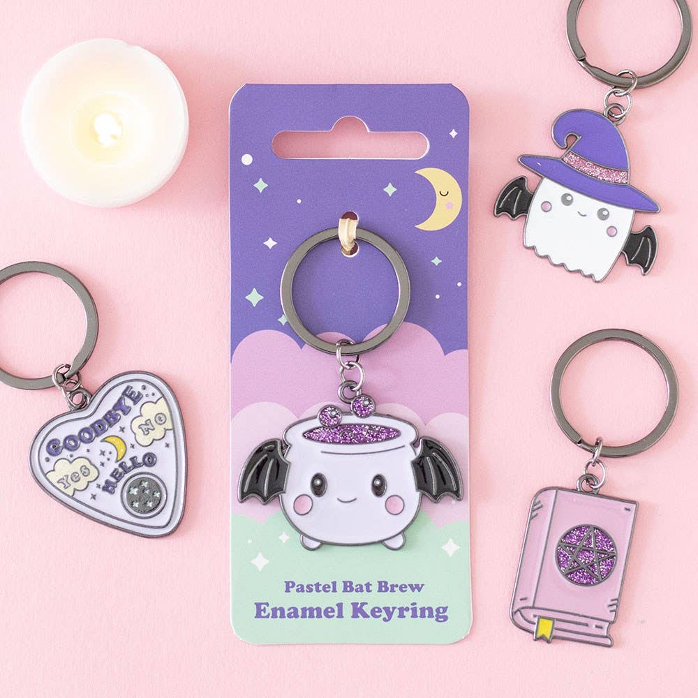 Pastel Batbrew Cauldron Keyring