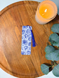 Blue Floral Bookmark