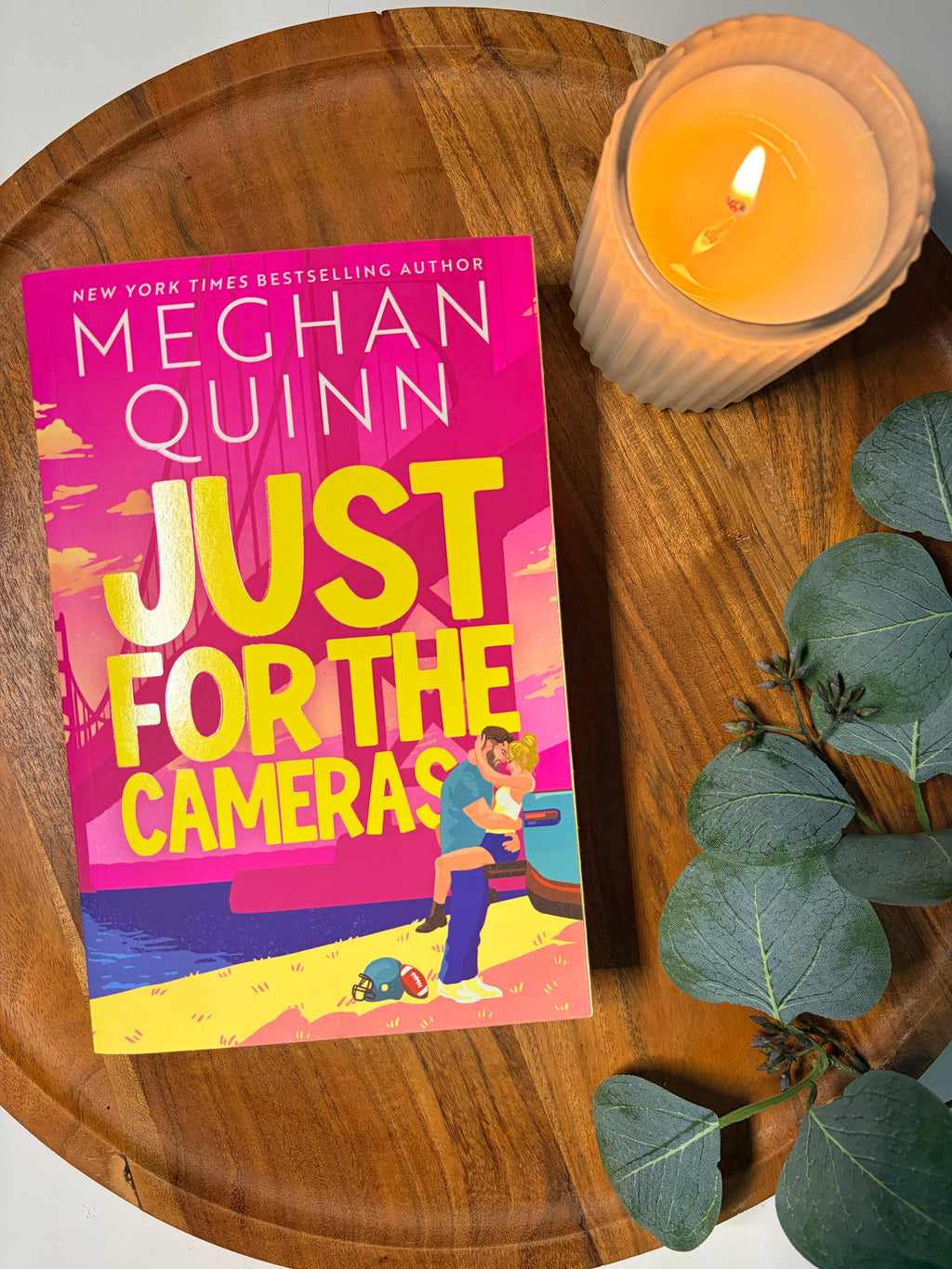 Just for the Cameras by Meghan Quinn book cover
