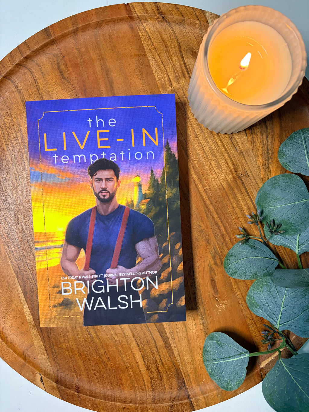 The Live-In Temptation by Brighton Walsh book cover