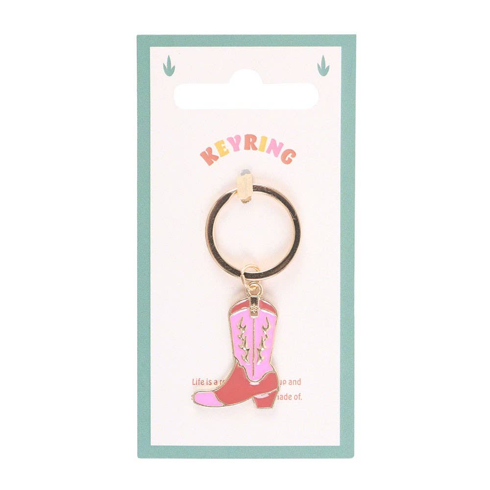Cowboy Boot Keyring